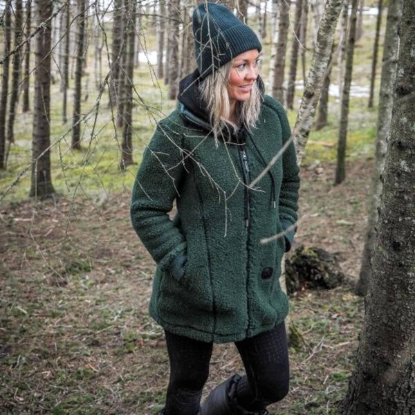 Canelana Frida ulljakke lang damemodell 100% ull